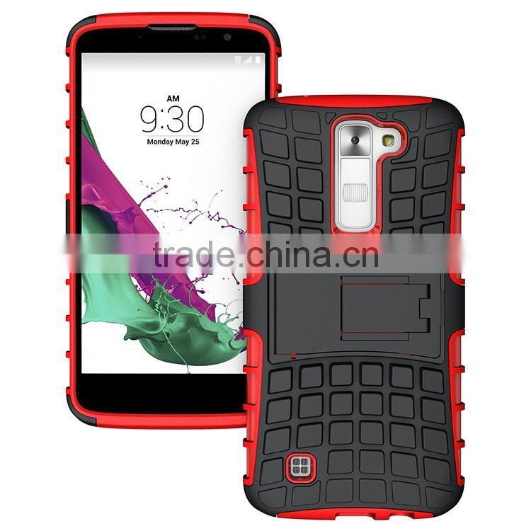 OEM WELCOME! Multicolor TPU+PC Armor Spider Hybrid Kickstand Cell Phones back cover for LG K7 Tribute 5 DUAL LAYER ARMOR CASE