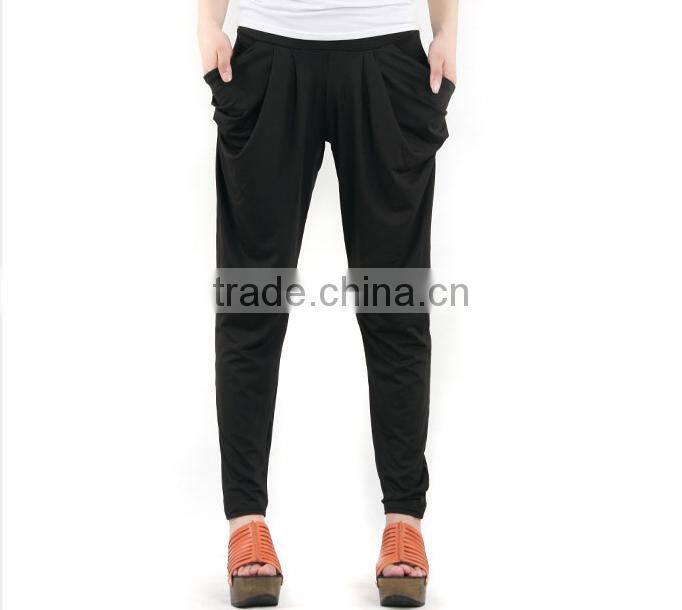 Wholesale Candy Color Fashion Ice Silk Harem Pants Loose Long leggings Pants