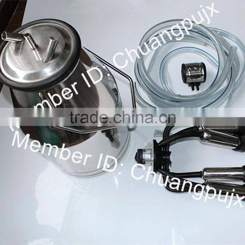 Stainless Steel Single Milk Bucket Cluster, Portable Cow Milker Pail Bucket Group, Milking Machine Accessories