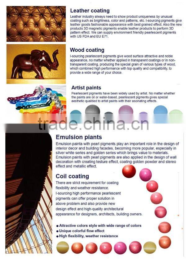 China wholesale sliver white Inorganic sparkling pearl pigment