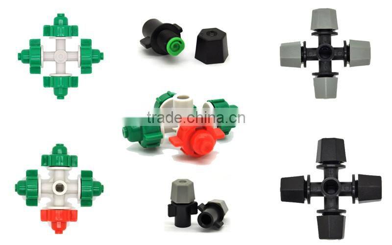 micro irrigation fogger system one/three/four/five outlet fogger for greenhouse mist irrigation