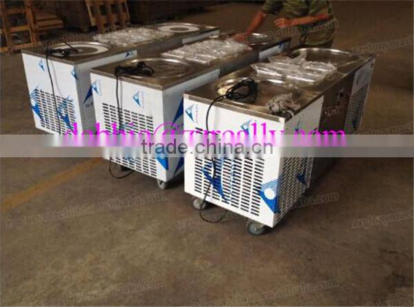 instant ice cream rolls in Thailand Rolled fry ice cream machine for sale