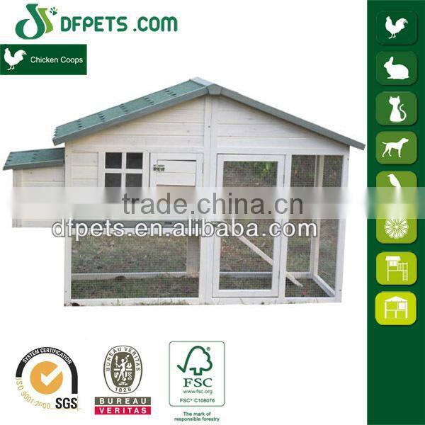 Ladder-Frame Wood Chicken Coop