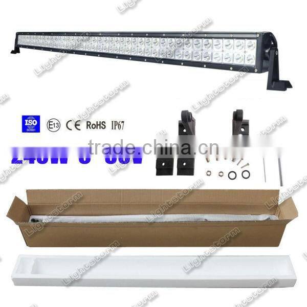 2013 New in market 40 inch adjustable 240W led light bar Cree led driving light Flood / Spot / Combo beam