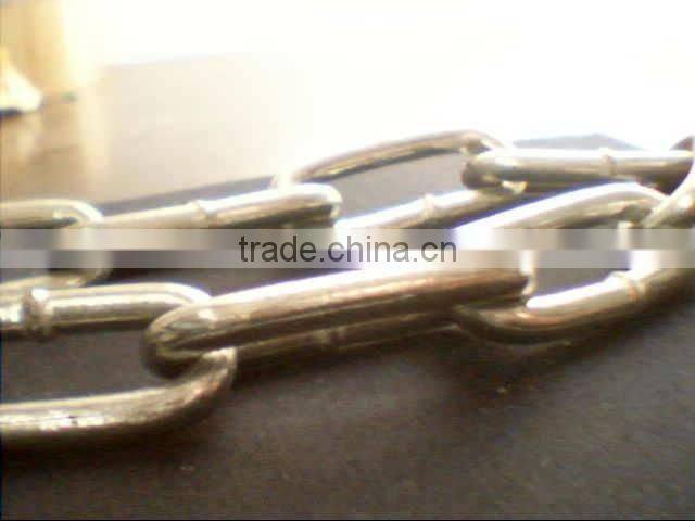 galvanized long iron link chain