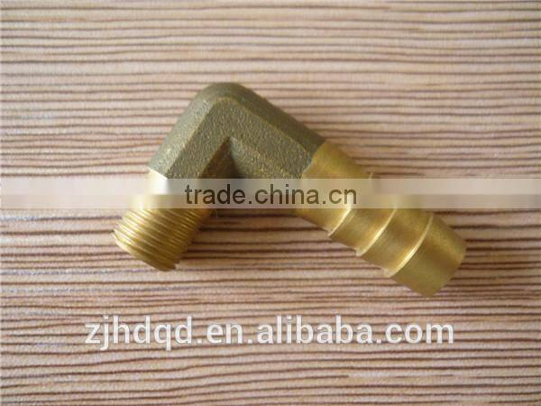 1/8''-1/2''x6/8/10/12 forged brass elbow hose barb fitting