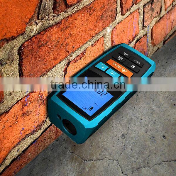 Measure Area Volume Pythagoras 60M/197ft Range Finder +/-1.5mm Accuracy Meter Feet Inches Units Digital Laser Meter Tool