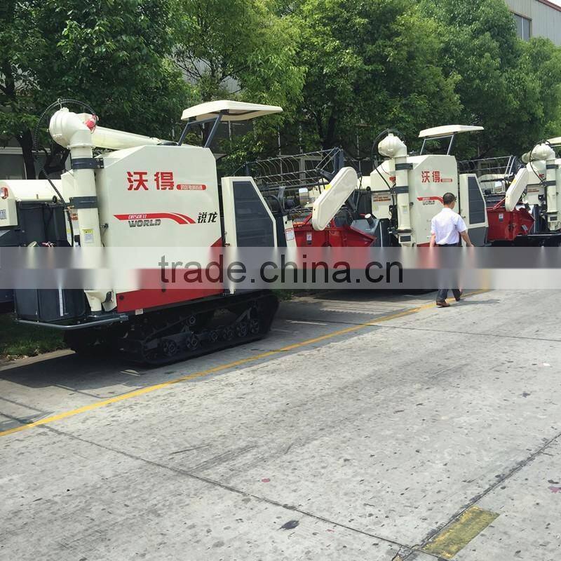 China light paddy 5.0E mini rice wheat combine harvester price with CE