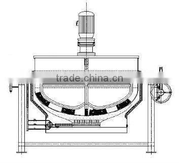 300L tilting cooking pan stainless steel cooking pan