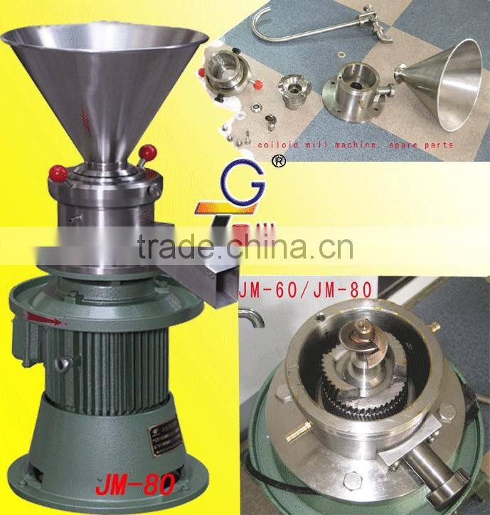 JM-80 shanghai full stainless still colloid mill almond butter paste making machine peanut butter machine