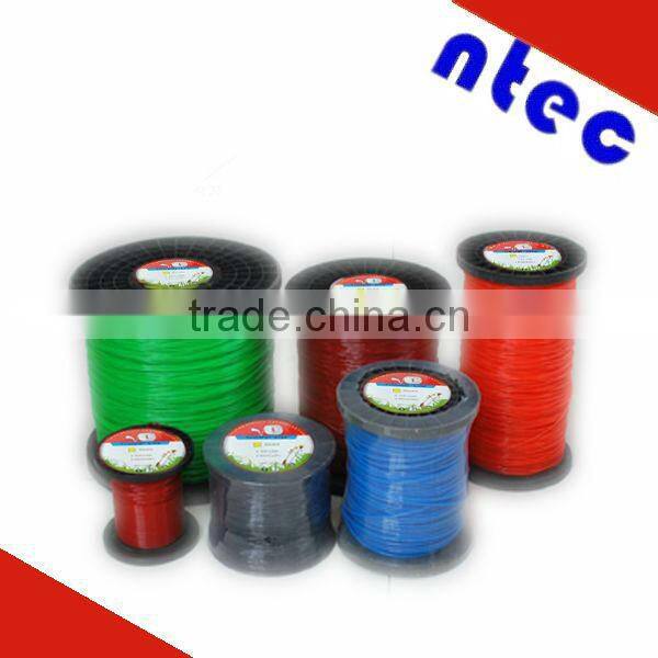 3.0mm square orange spool package nylon6 trimmer line
