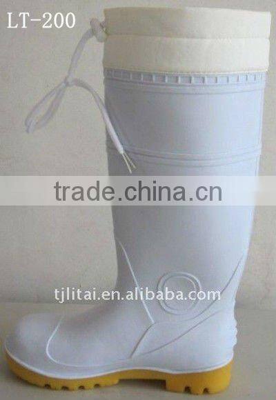 PVC protective waterproof warm boots PVC Woman Boot Warm Winter Boots for Women and men