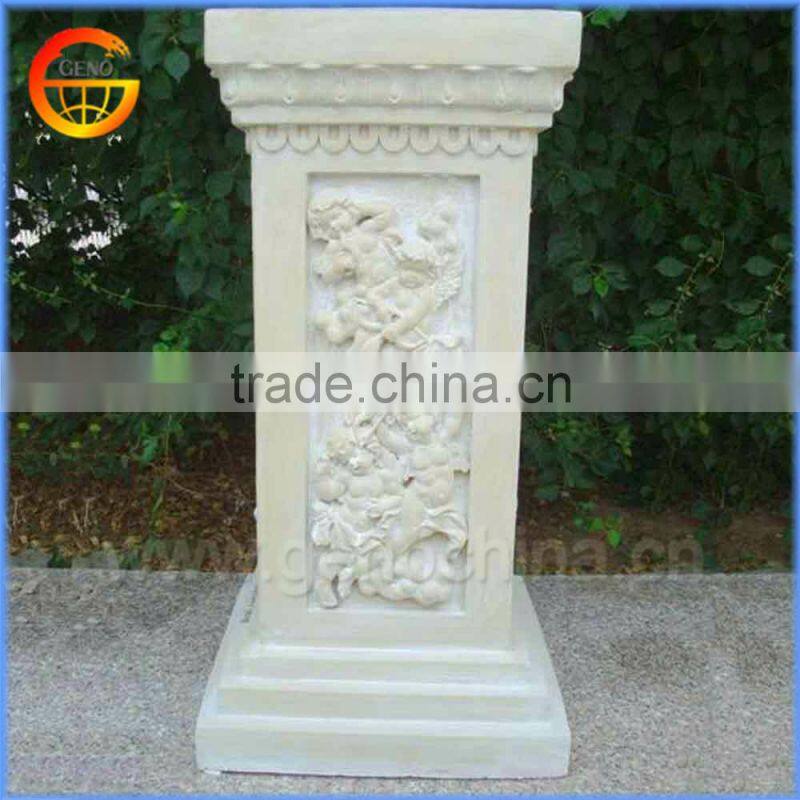 Stable fiberstone/ fiberglass flower pot stand wedding decorating roman pillar