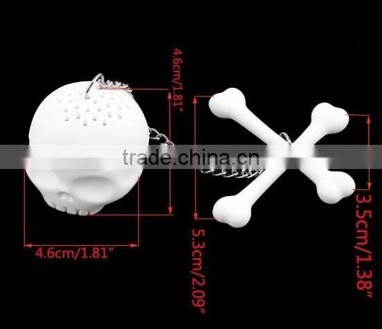 Silicone Spooky Skull Shaped Tea Infuser