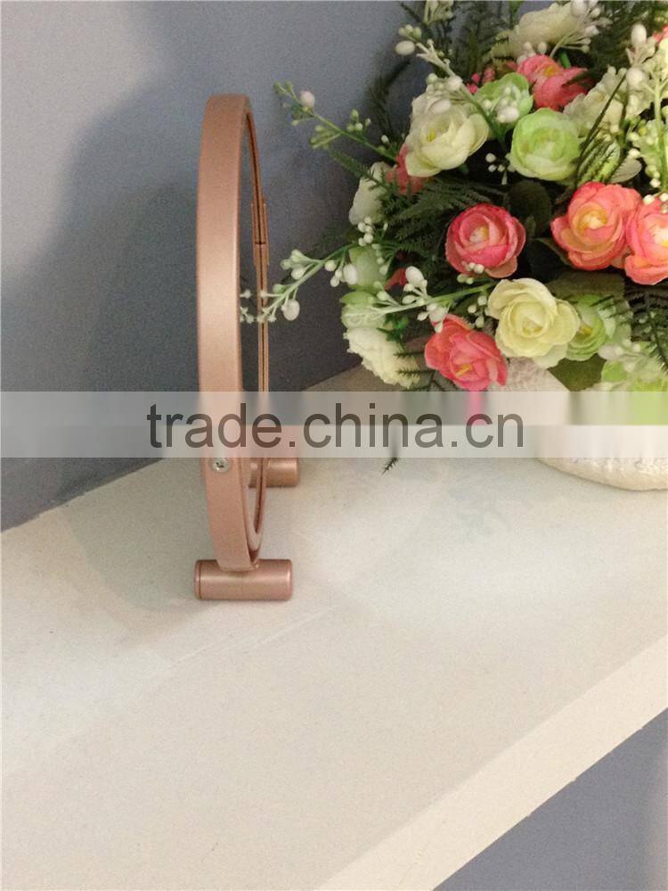 Plastic Cheap Oval Shaped Cosmetic Mirror Double Side Makeup Mirror