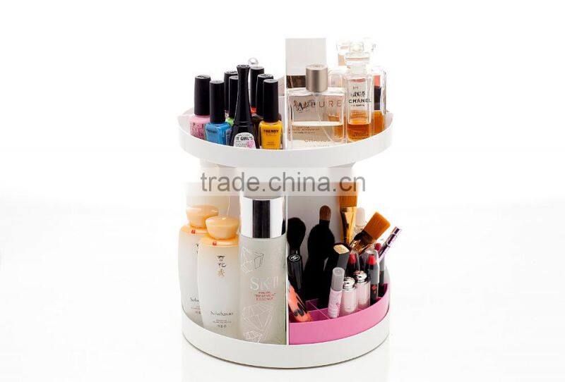 Hot selling beautiful 2 tier cosmetic box