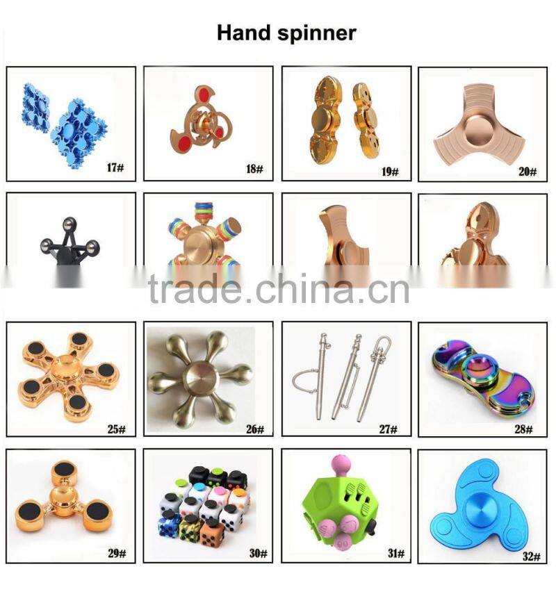 RGKNSE 2017 plastic and metal material ceramic marble fidget toys hand spinner for solve anxiety boring nervous