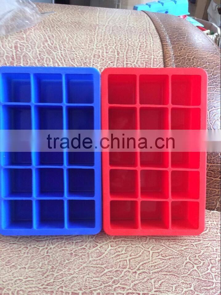 Wholesale Food Grade High Quality Silicone Square Ice Cube Container,Ice Cube Tray