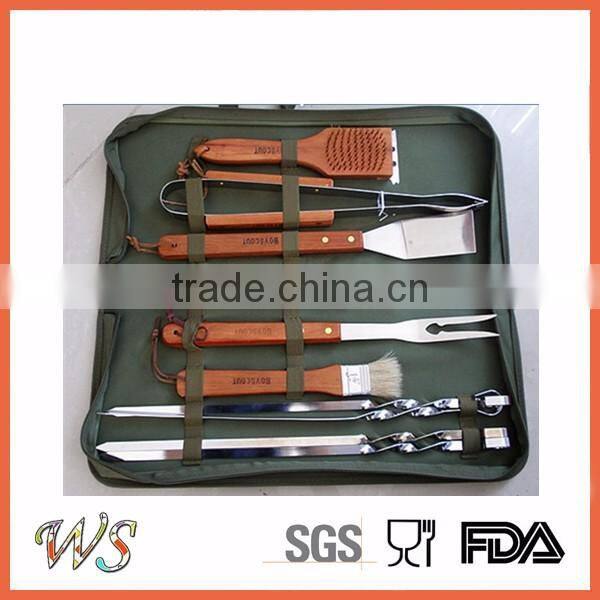 WSSKYG152 stainless steel bbq tool set with portable aluminum case