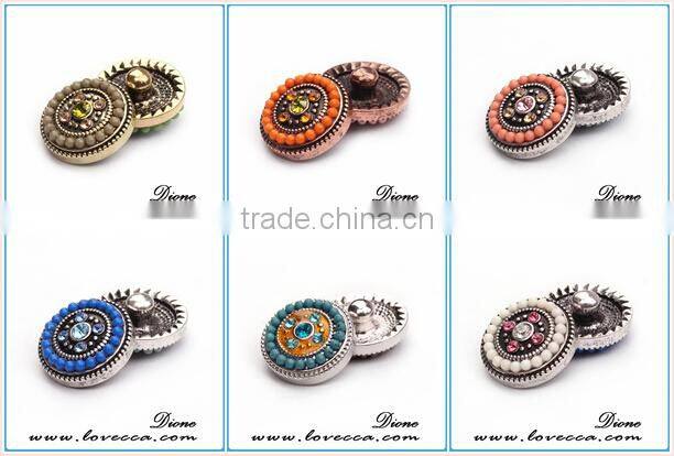 Made In China Snap Buttons,Custom Snap Buttons with seed beads,Classic Accessories Snap Button Jewelry