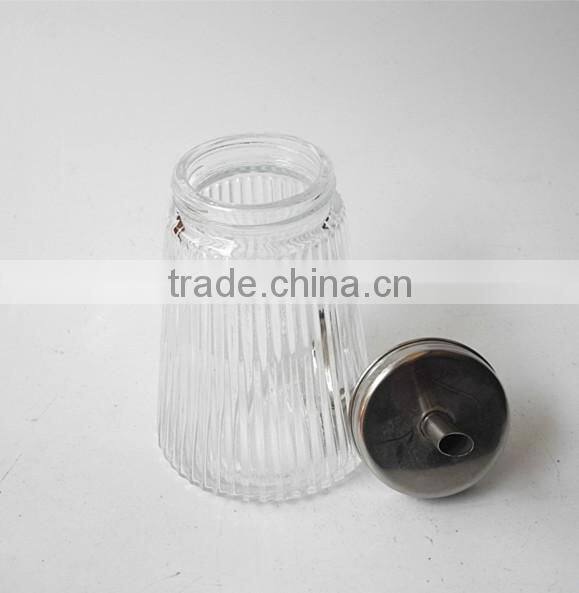 kitchenware glass condiment flavour container with tube cap