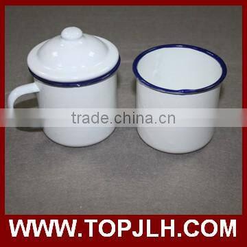 Blank coated customed logo printing enamel coffee mugs