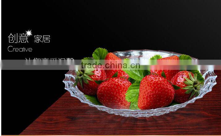 attractive and durable glass fruit plate