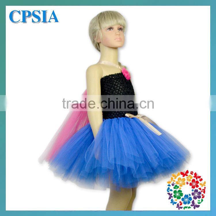 Fancy Red Blue Puffy Tutu Dress for Baby or Girls Boutique Style Halloween Flower Girl Dress up
