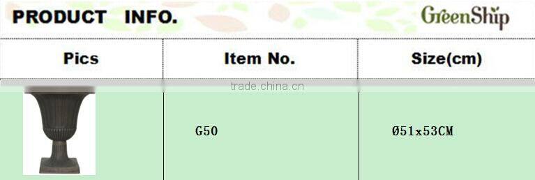 Irrigation Flower Pot With High Square Base