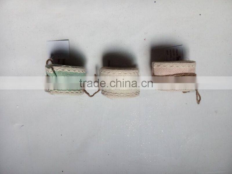 Factory high quality wholesale jute burlap ribbon in 100% jute cloth