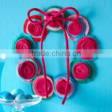 2017 alibaba express wholesale high quality new products hot sale felt artificial flower for wall decoration made in china