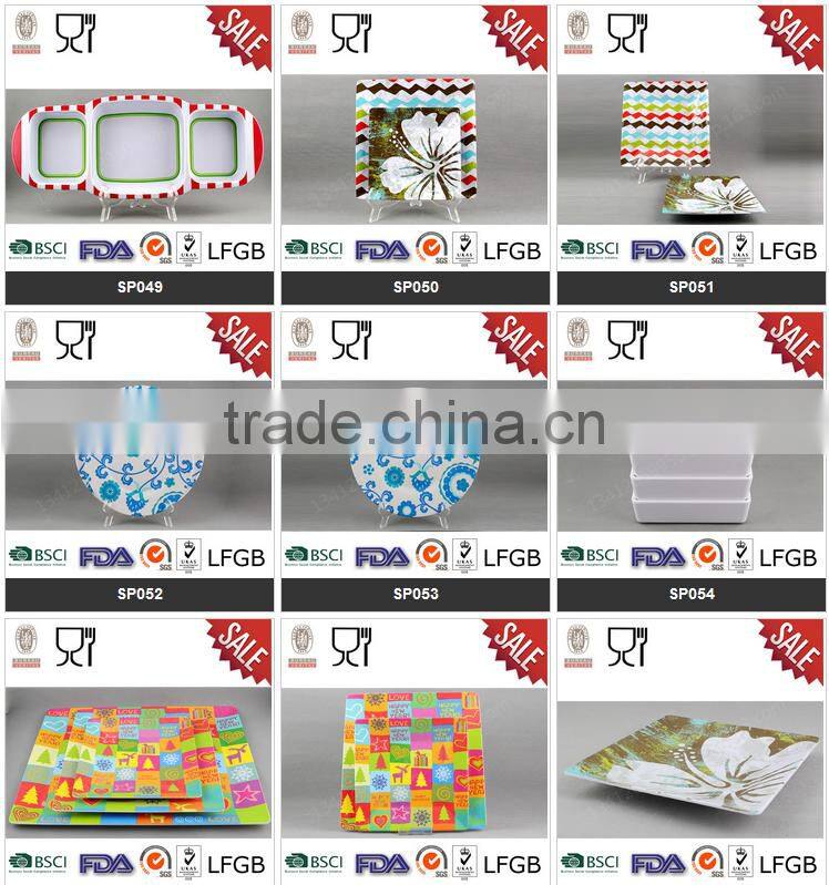 Round Cartoon Design Melamine Plate,Melamine Ware