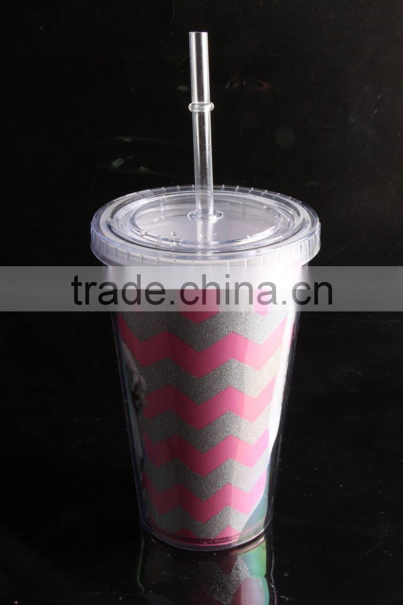 innovative corporate gifts 16oz glitter acrylic tumblers for sale