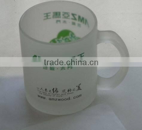 Reusable perfect prefessional quick customized glass mug with handle