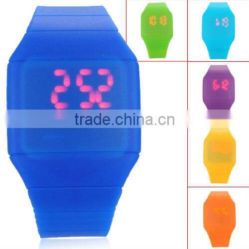 Dazzling silicone LED watch