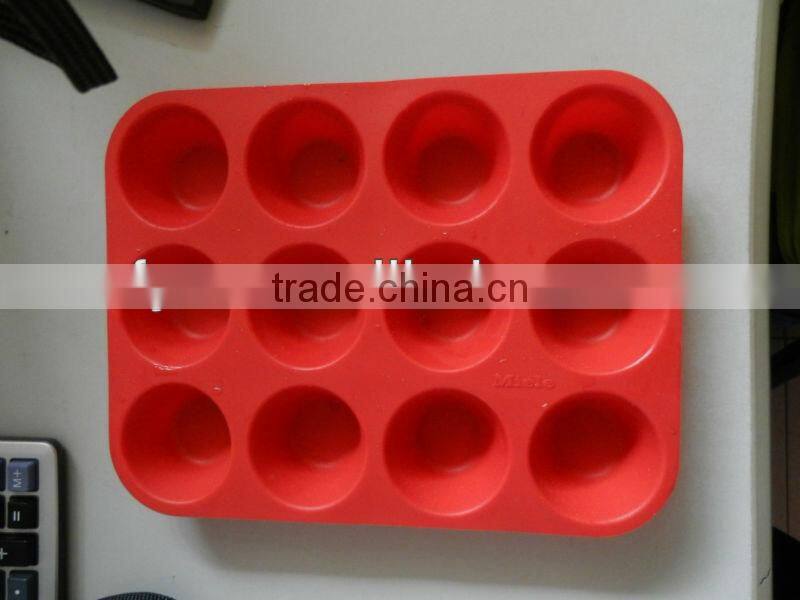 18 holes round shape cake mould silicone cake mould with FDA LFGB