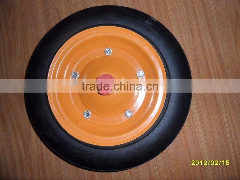 solid wheel 3.50-7 Pneumatic and solid wheel 3.50-7 with steel rim