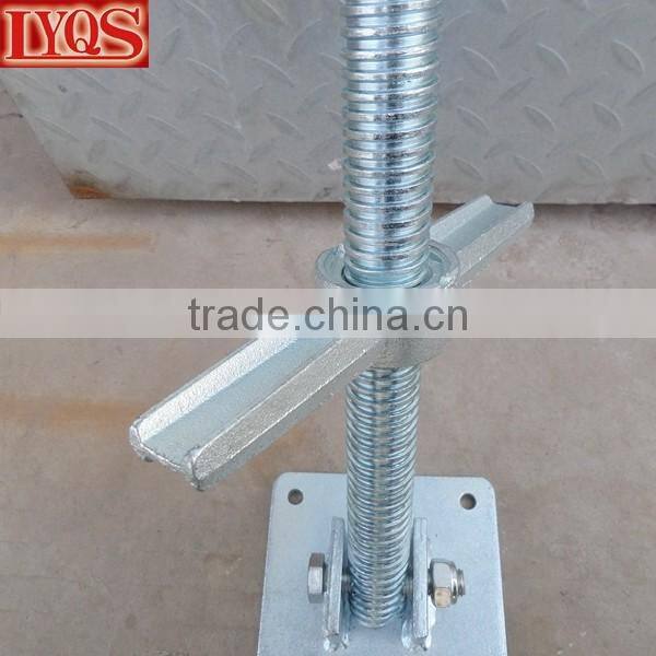 Heavy Duty Solid Steel Screw Jacks with 5" x 5" Base Plate