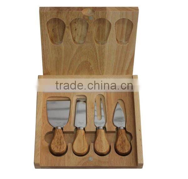 PP handle color coating non-stick cheese knife set