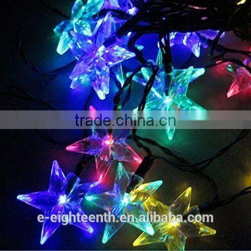 2016 new hot sale Sunniemart 20 LED Solar Powered Star Globe White String Light for Garden Chrismas