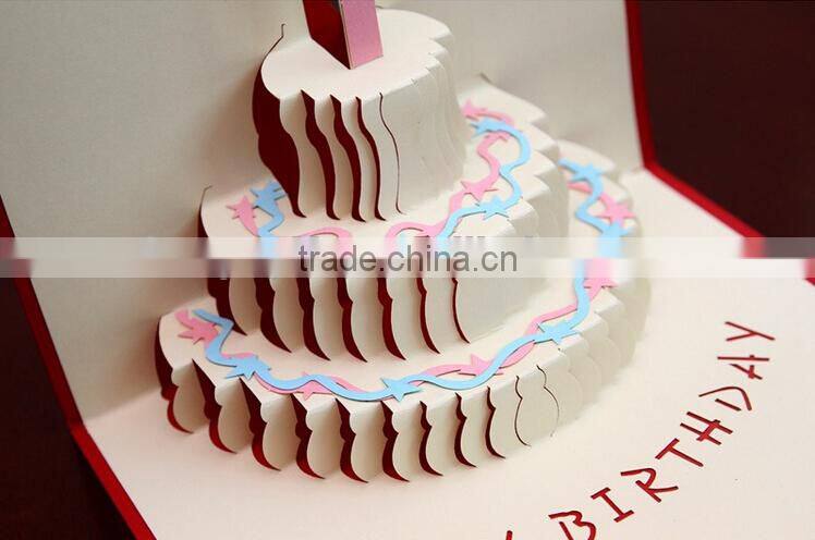New Arrival Happy Birthday 3D Greeting Card Happy Birthdaycake 3D Birthday Greeting Cards