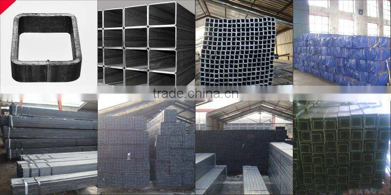black iron rectangular tube