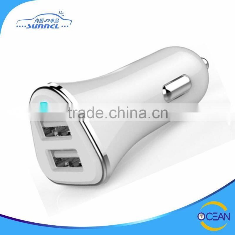 High Quality DC 5V 5.2A 6.8A 4 Port Car USB Charger with CE FCC RoHS