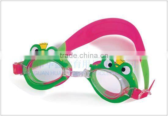 Kids funny silicone swimming caps and glasses