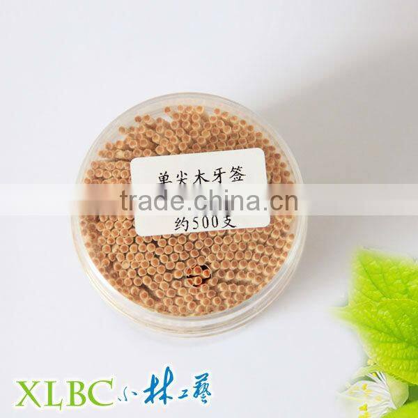 Twist jar one point wooden toothpick