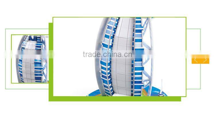 wholesale kids paper craft famous buildings 3d puzzle diy toy