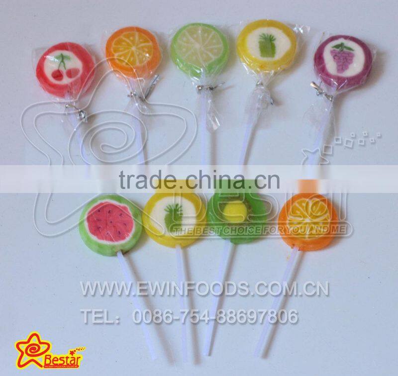 Flat Mix Fruit Handmade Lollipop