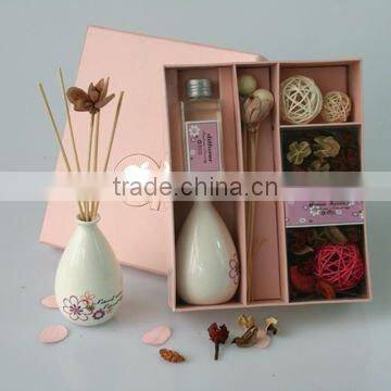 Xiamen Apple Aroma cone incense/perfume sticks gift set with ceramic holder air freshener