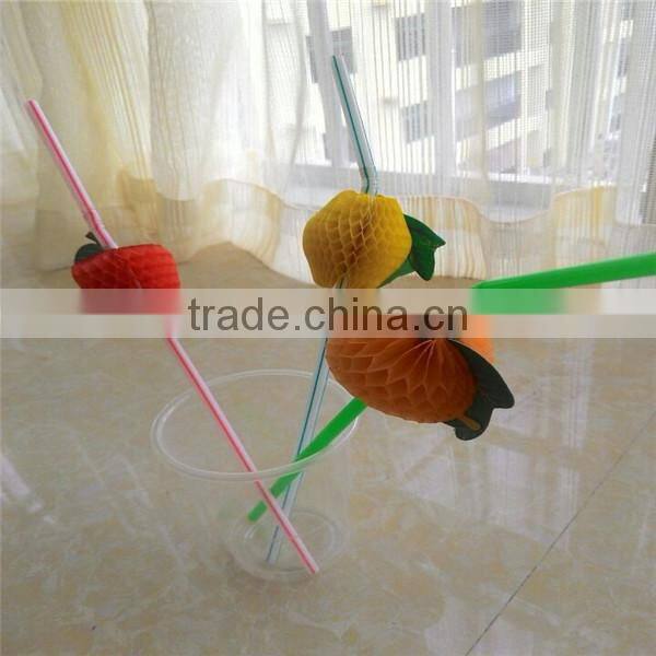Party and fashion insulated plastic fancy drinking straw