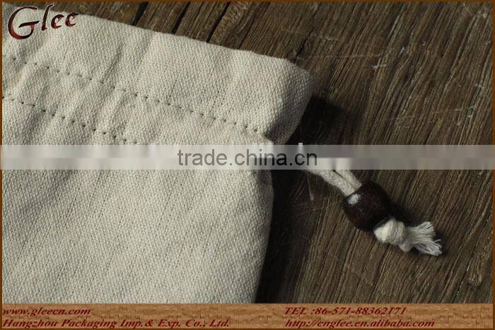 Fabric empty tea bag with string for sale